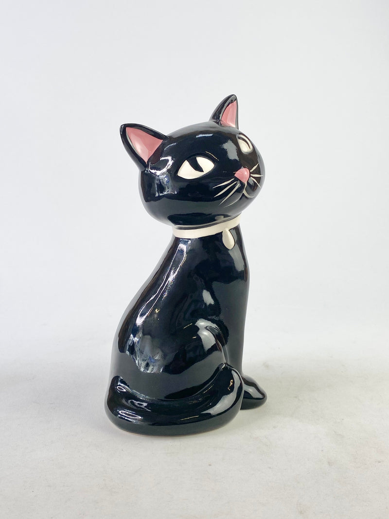 Retro Inspired Black Cat Coin Bank