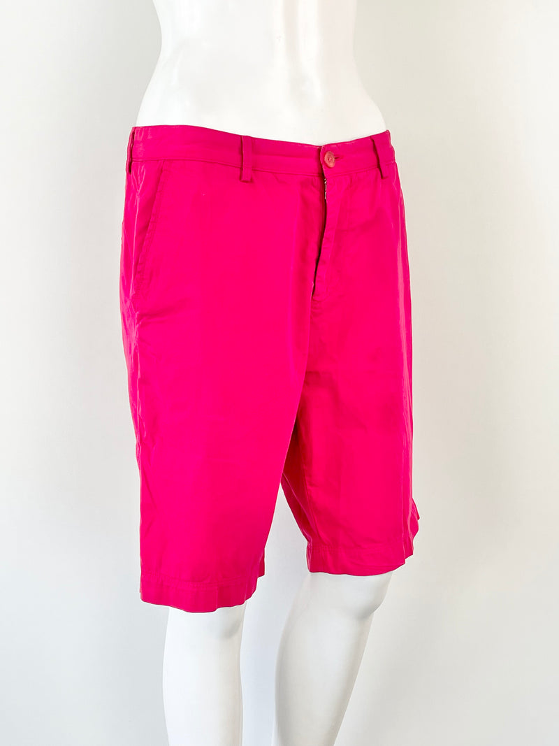 Hugo Boss Magenta Regular Fit Shorts - W28
