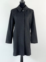 Vintage Liz Claiborne Charcoal Wool Coat - AU12