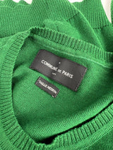 Commune de Paris Emerald Green Wool Knit Crewneck - Mens M
