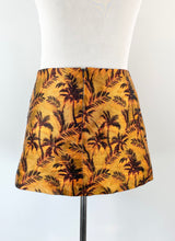 Bec + Bridge Antique Gold Palm Print Mini Skirt - AU14