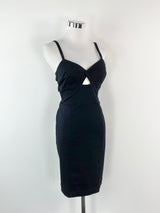 Willow Black Stretchy Cut Out Dress - AU10