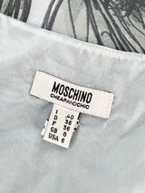Moschino Cheap + Chic Blue Floral Silk Dress - AU8