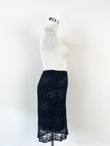 Eileen Fisher Black Lace Pencil Skirt NWT - AU8