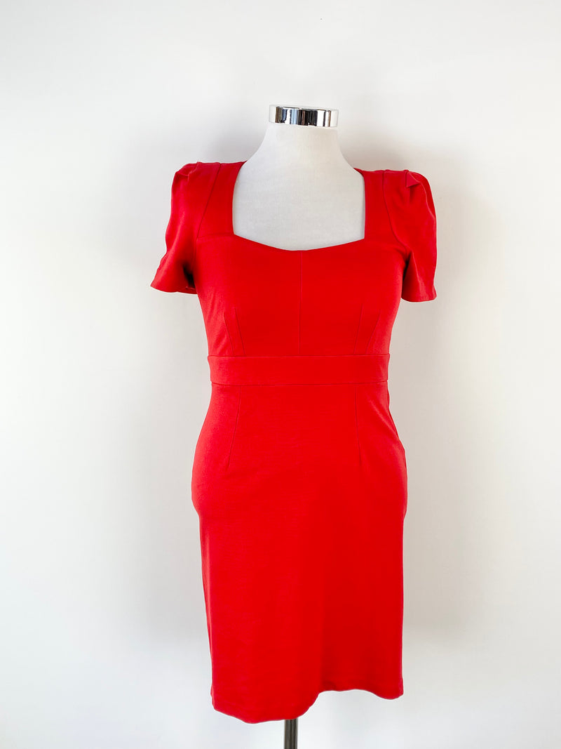 By Nicola Finetti Red Midi Dress - AU12