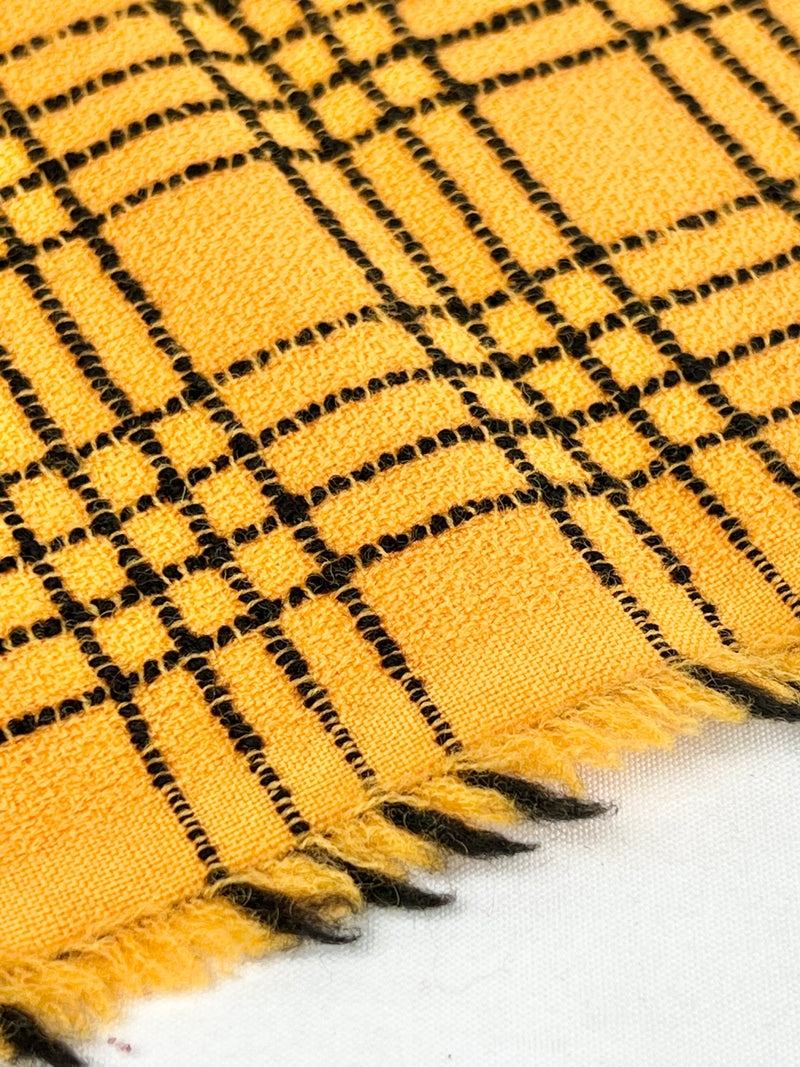 Fabric: Marigold + Black Embroidered Plaid