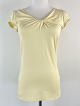 Emporio Armani Butter Yellow Twisted Shirt NWT - AU12