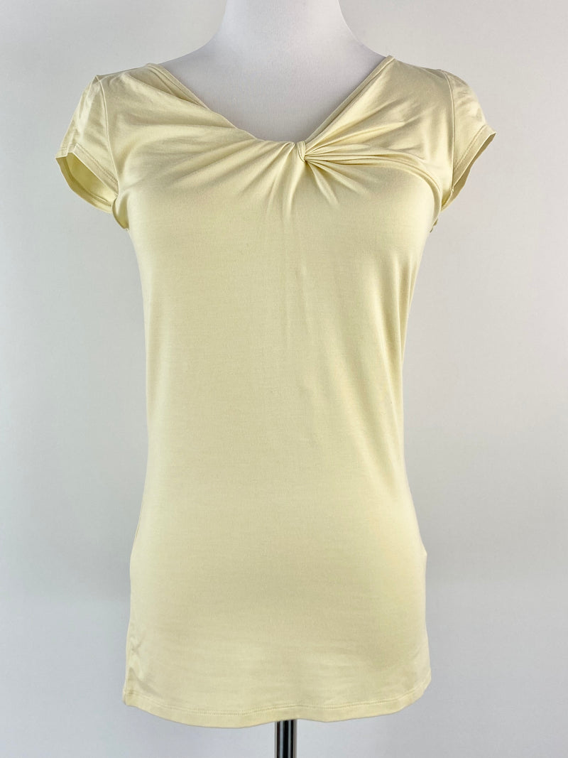 Emporio Armani Butter Yellow Twisted Shirt NWT - AU12