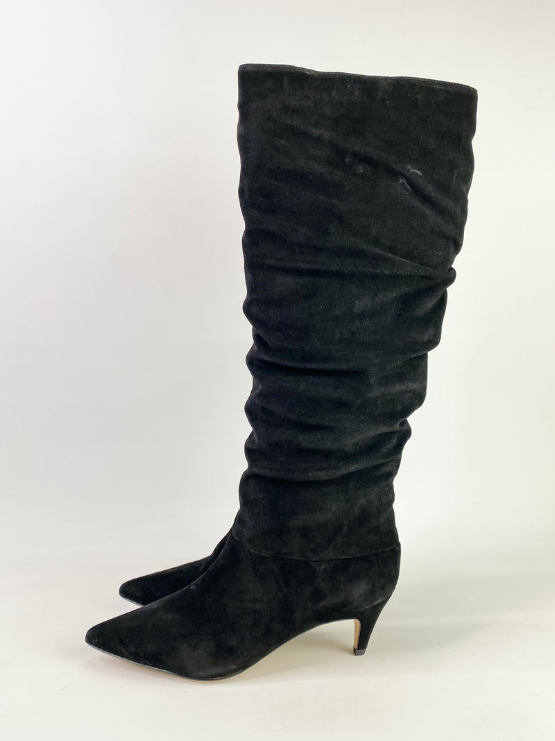 Villa Rouge 'Scarlett' Black Knee High Boots NWT - EU39