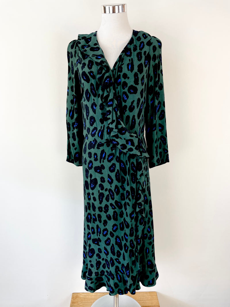 Gorman Forest Green Animal Print Dress - AU8