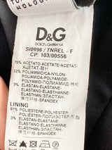 Dolce & Gabbana Black Satin Pencil Skirt - AU8