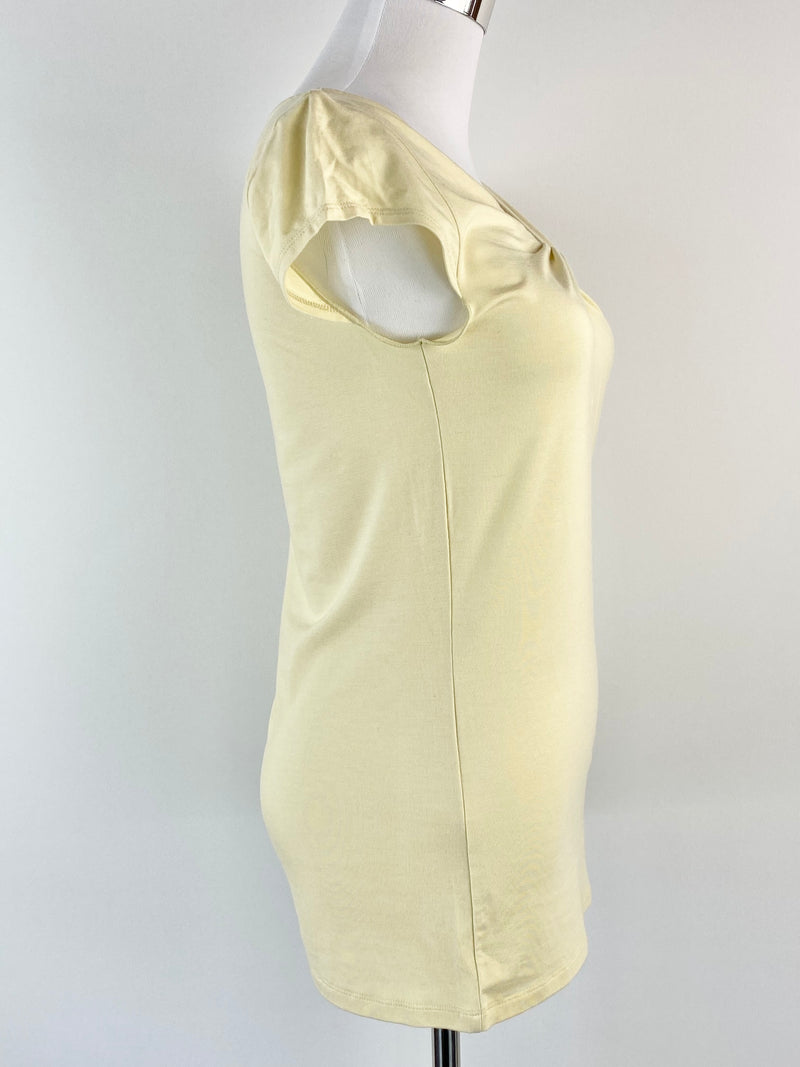 Emporio Armani Butter Yellow Twisted Shirt NWT - AU12