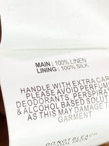 Nicholas Mustard Linen & Silk Crop Bustier - AU12
