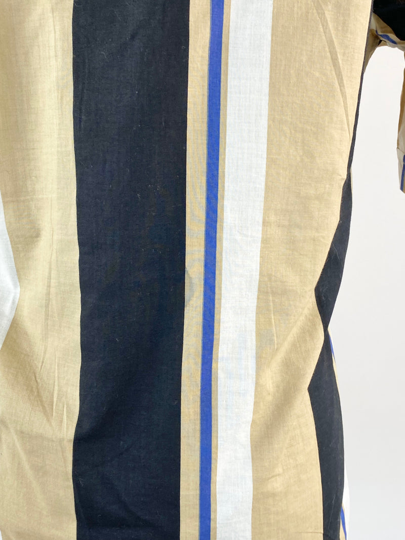 Vintage Striped Cotton Button Up - Mens S