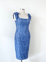 Rodeo Show Cornflower Blue Lace Midi Dress NWT - AU14
