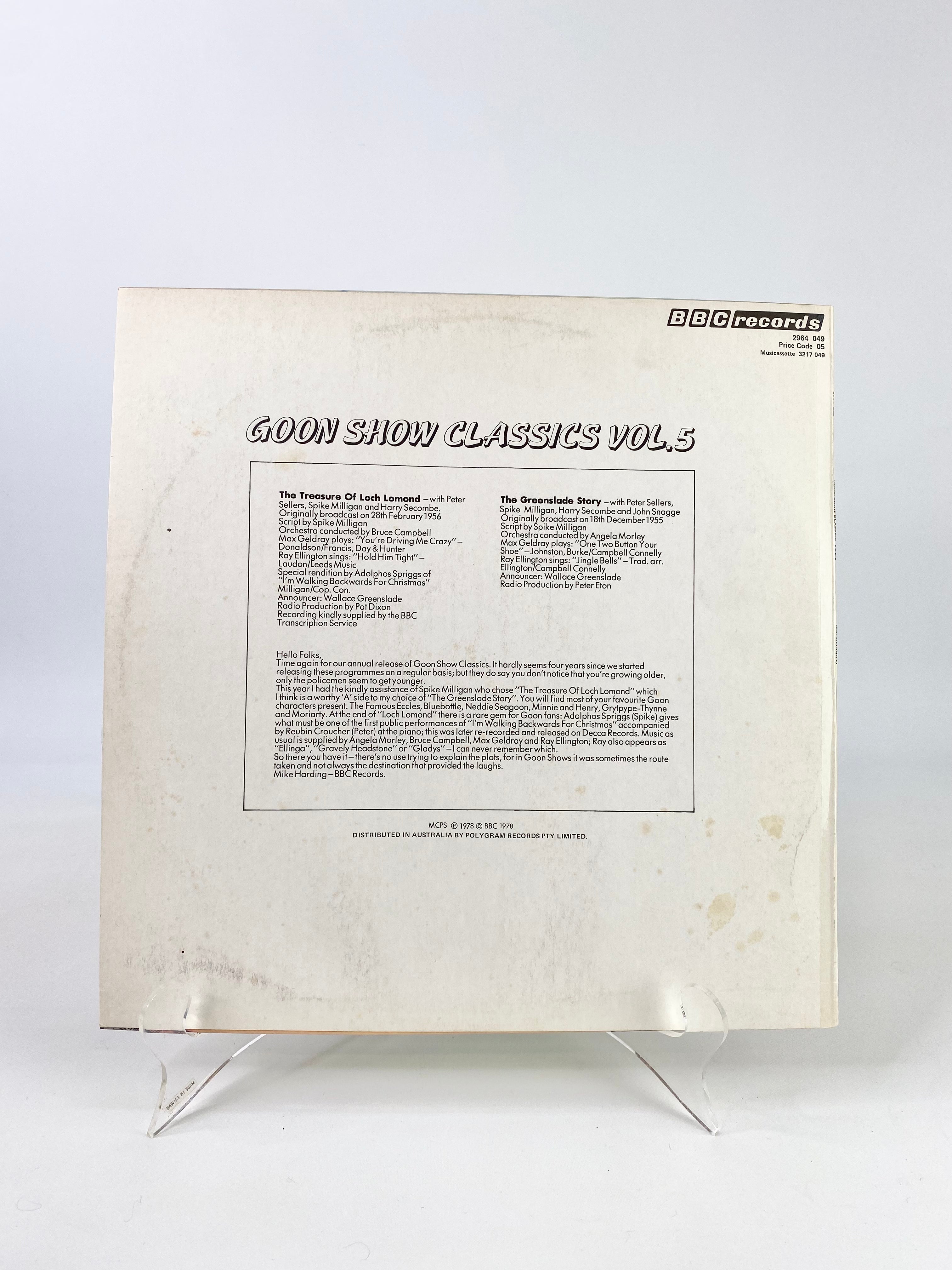 Goon Show Classics Volume 5. LP