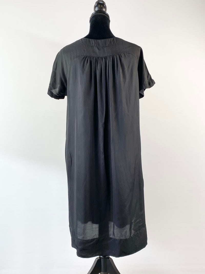 Lee Mathew Black Silk Dress - AU12-14