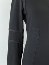 Rag & Bone Black Crepe Mini Dress - AU8