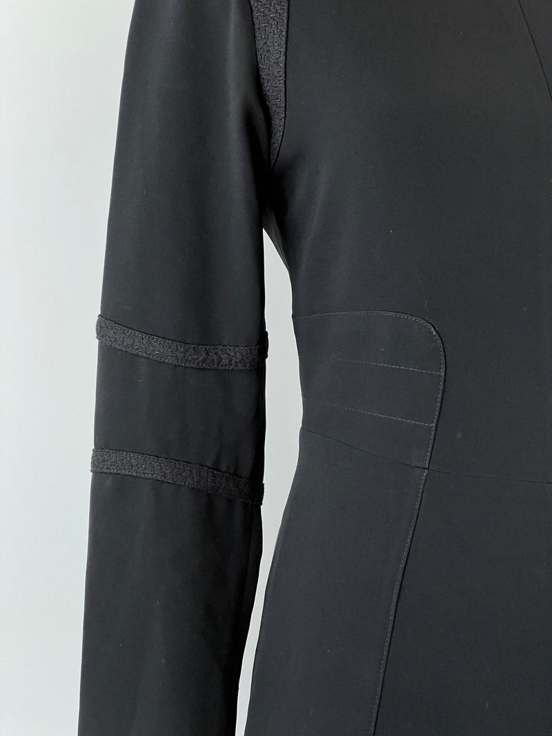 Rag & Bone Black Crepe Mini Dress - AU8