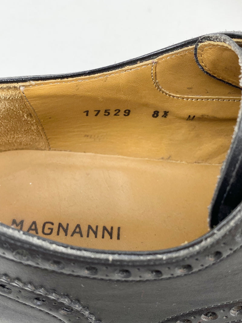Magnanni Black Lace Up Brogues - 8.5