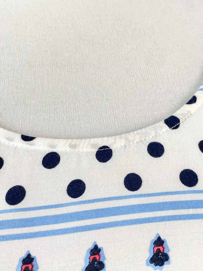 Ella Sanders White & Blue Patterned Maxi Dress - AU8
