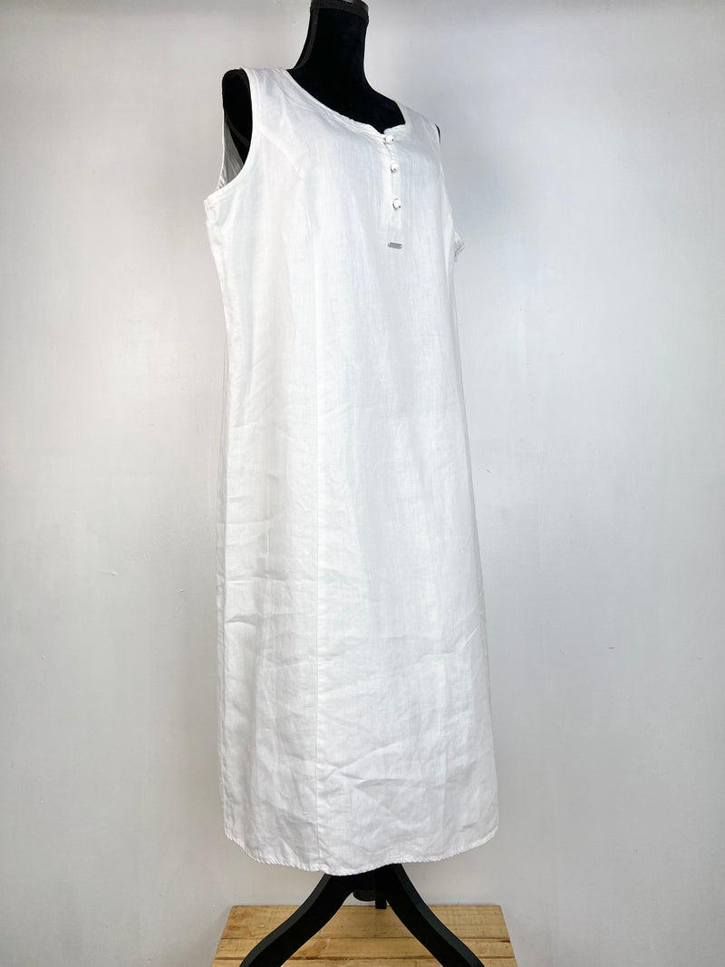 Marina Sport by Marina Rinaldi White Linen Dress - AU20-22