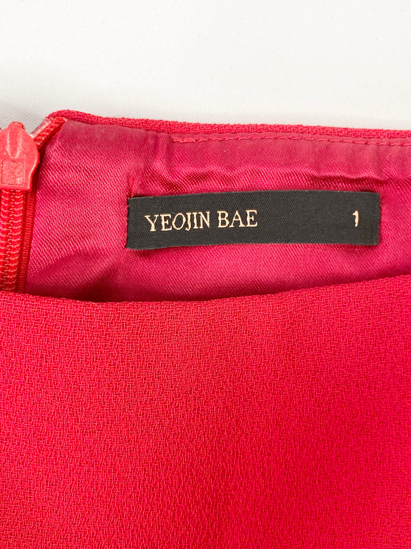 Yeojin Bae Crimson 'Dasha' Double Crepe Midi Dress - AU8