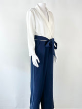 Ted Baker Two-Tone White & Navy Jumpsuit - AU6