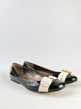 Ted Baker Patent Leather Belted Ballet Flats - EU39