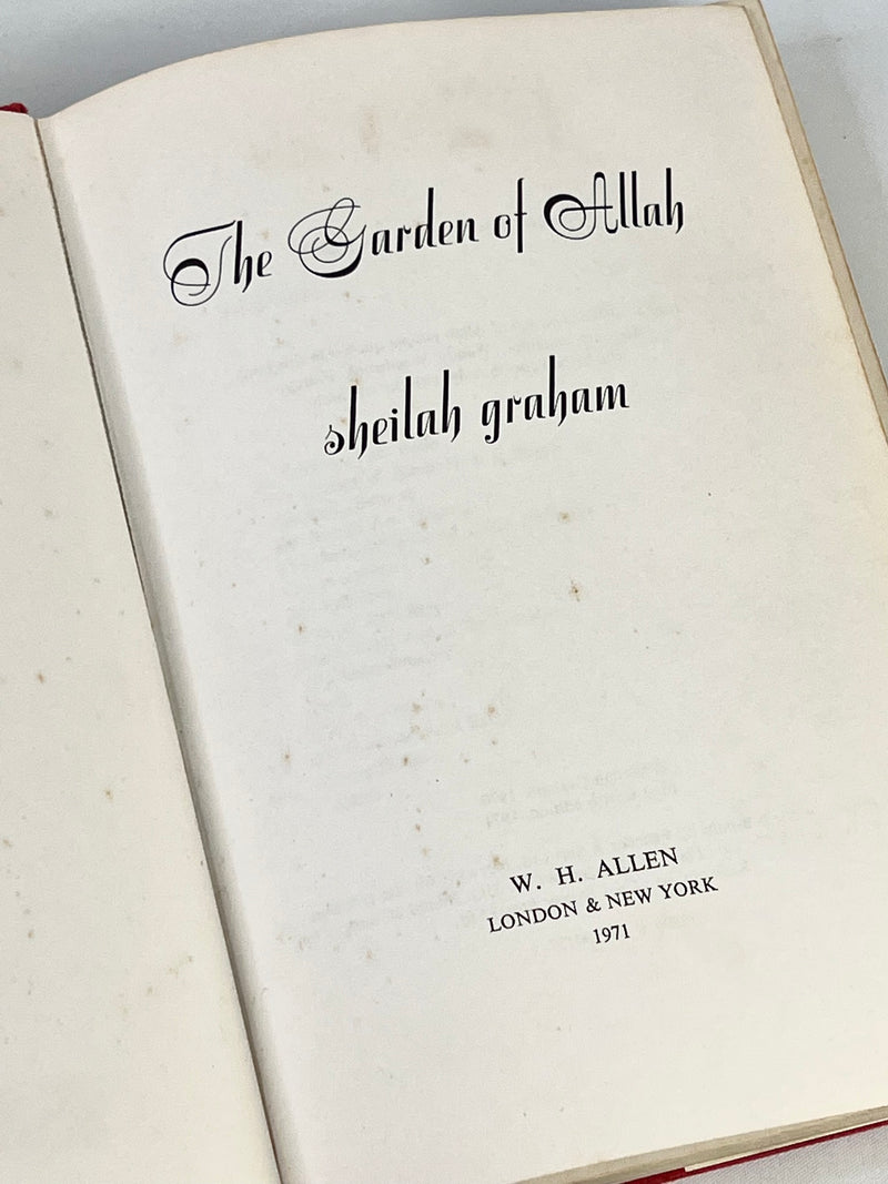 1971 Edition The Garden Of Allah by Sheilah Graham