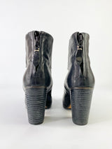 Rag & Bone Black Leather Ankle Boots - EU39.5