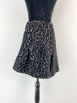 Cue Black Leopard Print Miniskirt - AU8