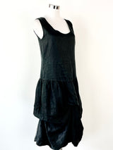 Diane Burkhardt The Cupboard Black Sleeveless Linen Dress - AU8