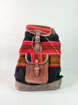 Peruvian Orange & Red Woven Backpack
