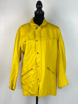 Stagg Vintage Lemon Yellow Leather Jacket - XL