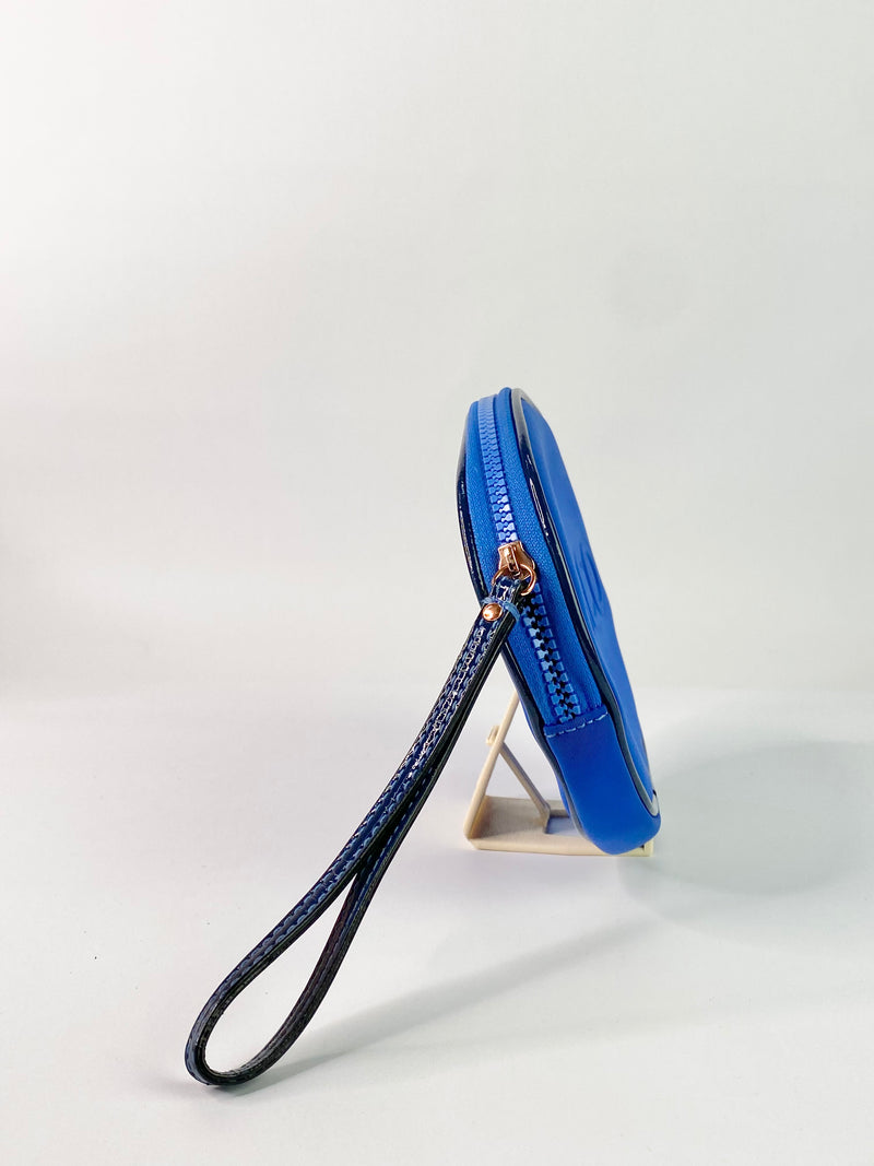 Mimco Electric Blue Oval Wristlet