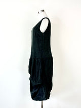 Diane Burkhardt The Cupboard Black Sleeveless Linen Dress - AU8