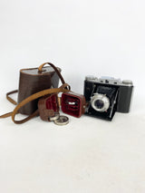 Vintage Adox Folding Camera & Kodak Retina Filters with Cases