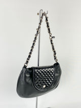 Cellini Small Black Leather Bag