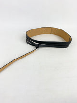 Kookai Black Spilt Leather Belt