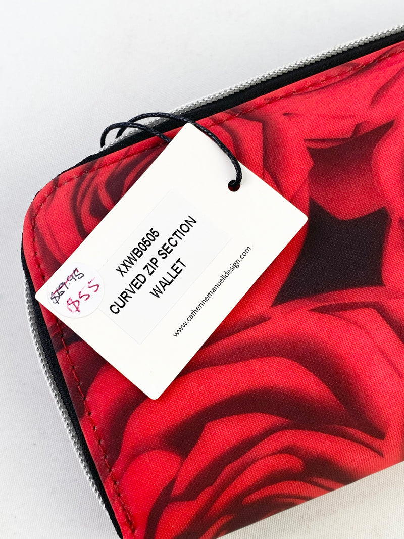 Catherine Manuell Design Rose Print Wallet NWT