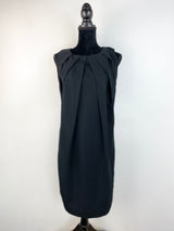 Alpha 60 Black Front Gathered Relaxed Dress - AU 8/10