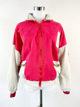 Vintage 90s Red & Cement Contrast Jacket - S