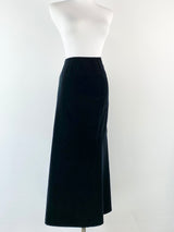 Zokky Melbourne Black Velvet Maxi Skirt - AU12