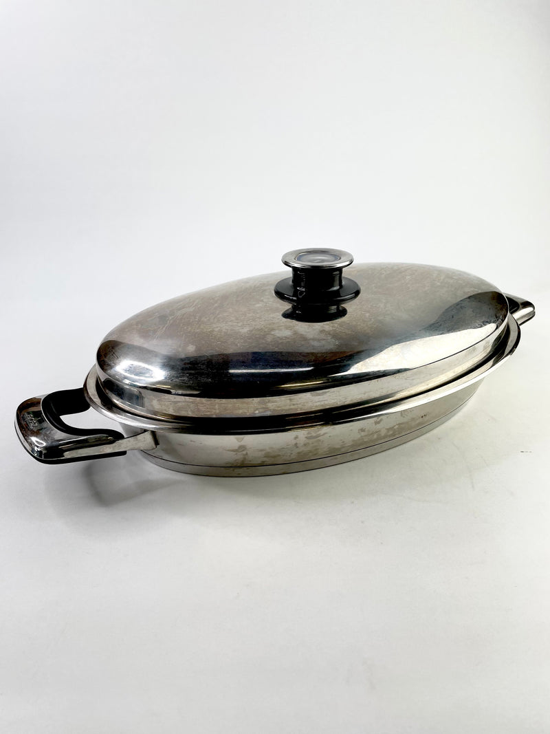 Zepter Edelstahl Oval Stainless Steel Griddle Pan