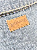 Pendleton Originals Denim Vest With Wool Aztec Design - M