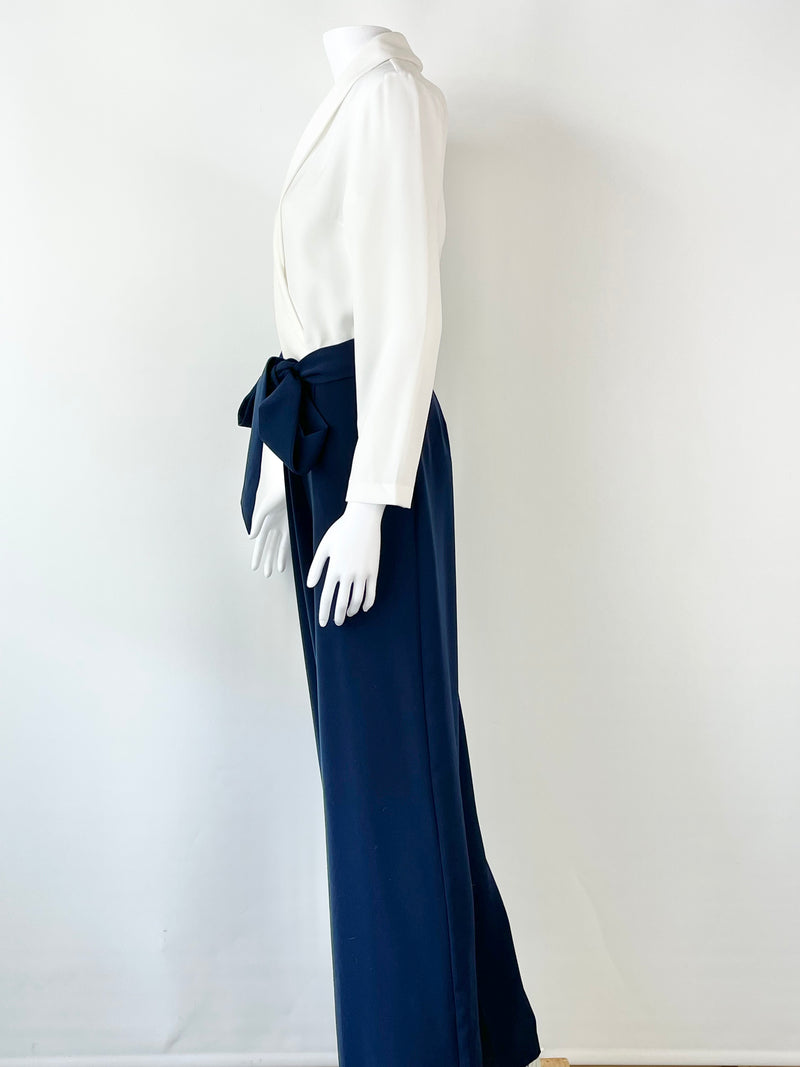 Ted baker top navy jumpsuit