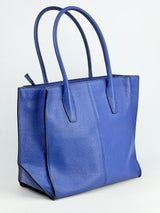DKNY Cobalt Pebbled Leather Tote