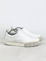 Pierre Hardy White Leather Sneakers - EU37