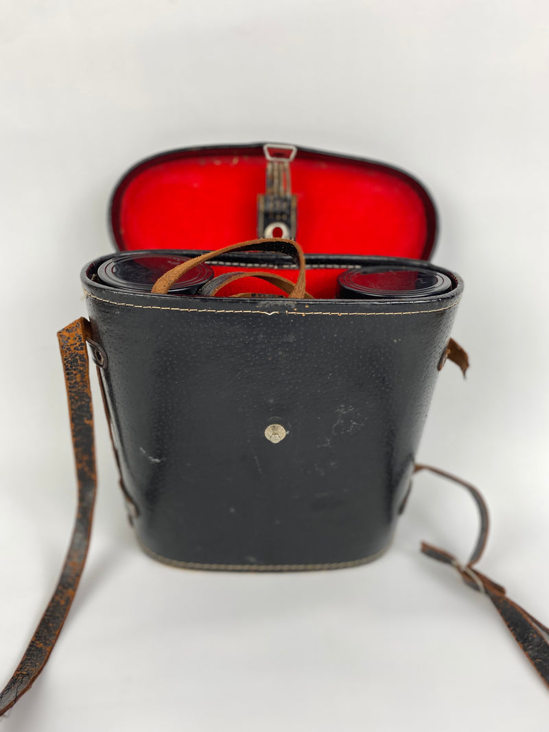Vintage Lucky Coated Optics 7 x 50 binoculars with Leather Case